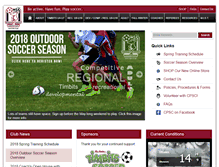 Tablet Screenshot of cpsoccer.ca